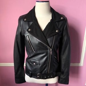 Scotch&Soda biker leather jacket nwt
